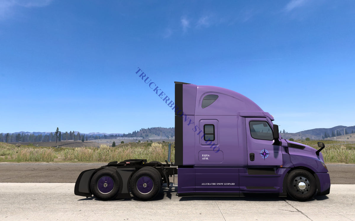 Allura Snow Leopard Freightliner Cascadia (Digital Image) Digital Image