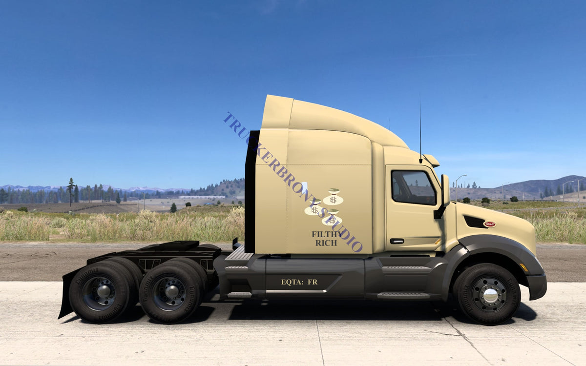 Filthy Rich Peterbilt 579 (Digital Image)