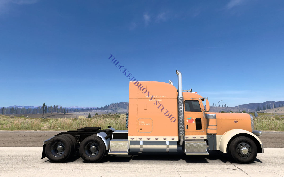 Pippsqueaks (Peach Fizz) Peterbilt 389 (Digital Image) Digital Image