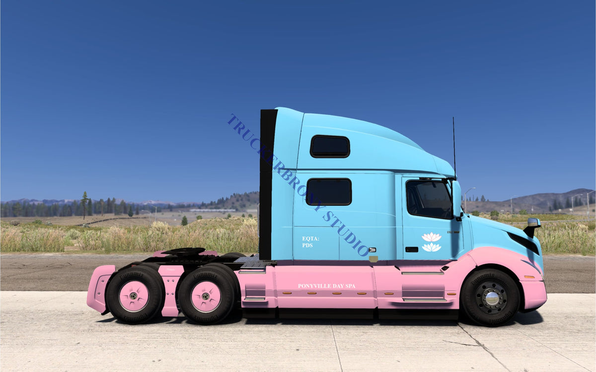 Ponyville Day Spa Volvo VNL (Digital Image) Digital Image