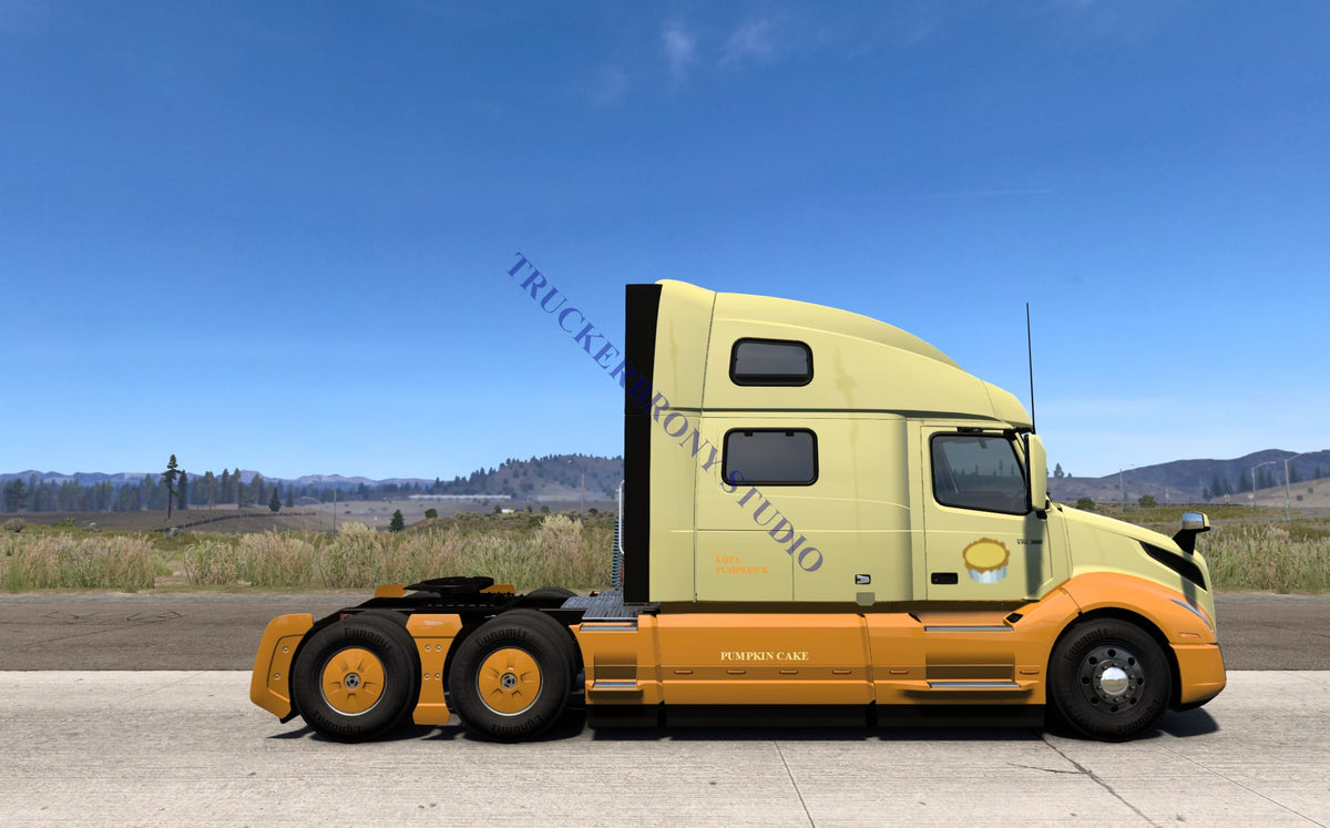 Pumpkin Cake Volvo VNL (Digital Image) Digital Image