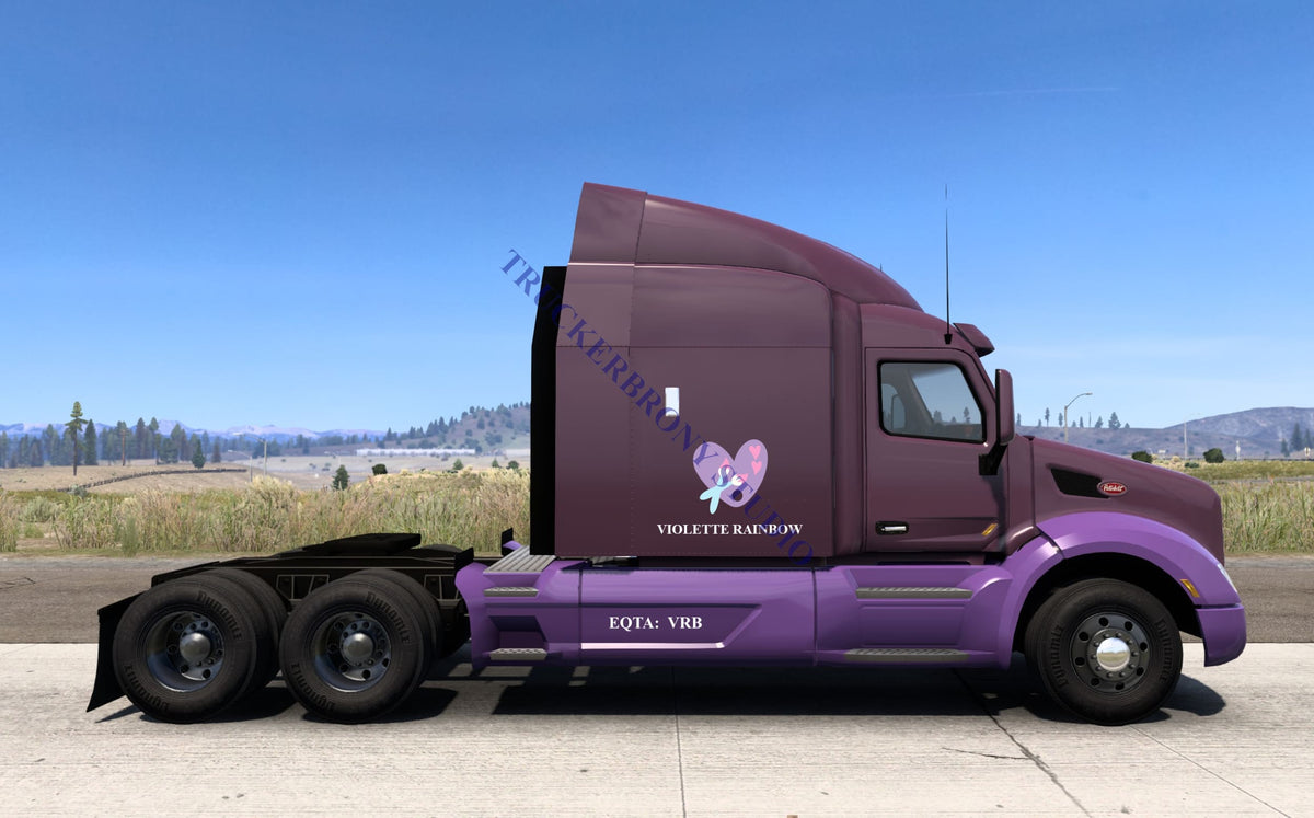 Violette Rainbow Peterbilt 579 (Digital Image)