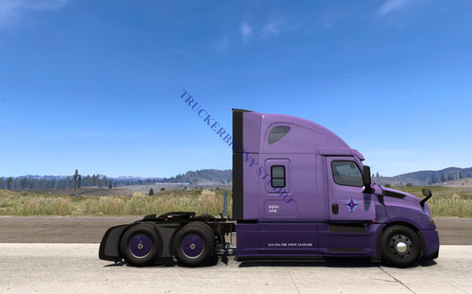 Allura Snow Leopard Freightliner Cascadia (Digital Image) Digital Image