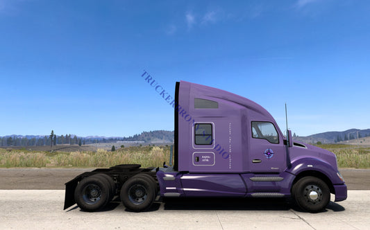 Allura Snow Leopard Kenworth T680 (Digital Image) Digital Image