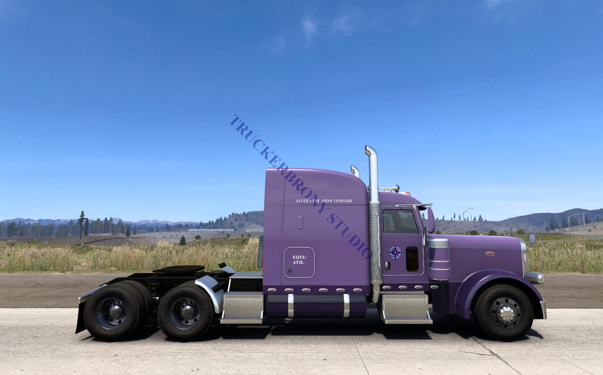 Allura Snow Leopard Peterbilt 389 (Digital Image) Digital Image