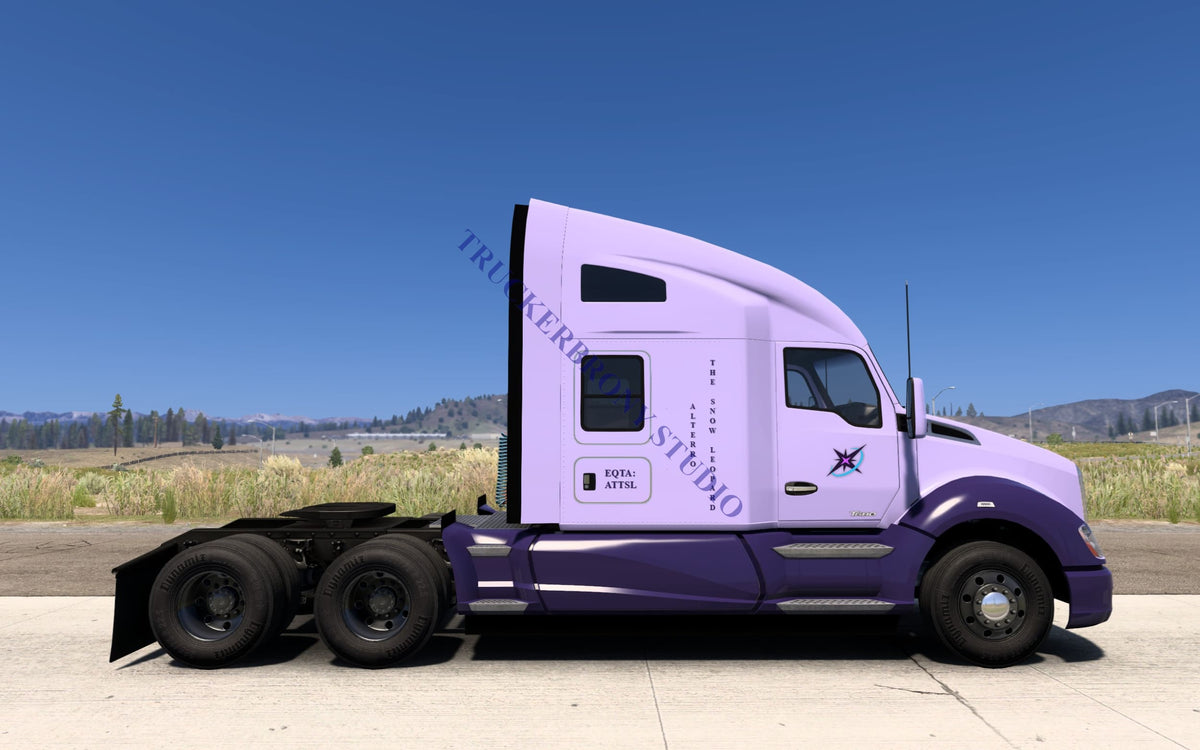 Alterro The Snow Leopard Kenworth T680 (Digital Image) Digital Image