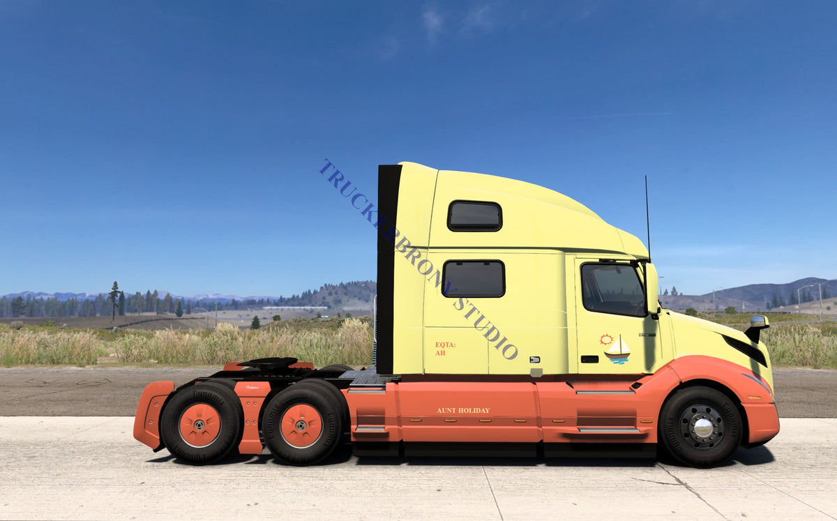 Aunt Holiday Volvo VNL (Digital Image) Digital Image