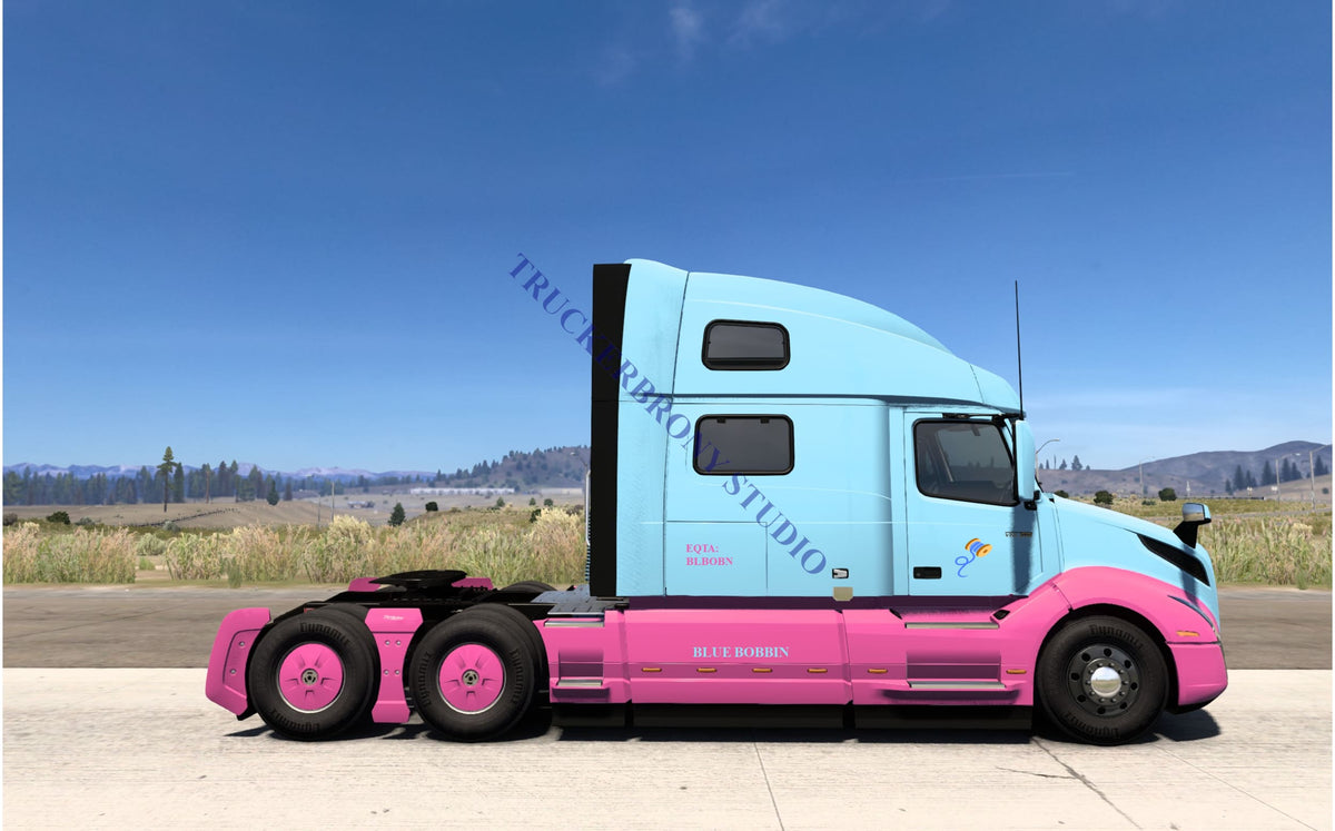 Blue Bobbin Volvo Vnl (Digital Image)