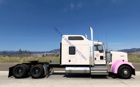 Coconut Cream Kenworth W9000 (Digital Image)
