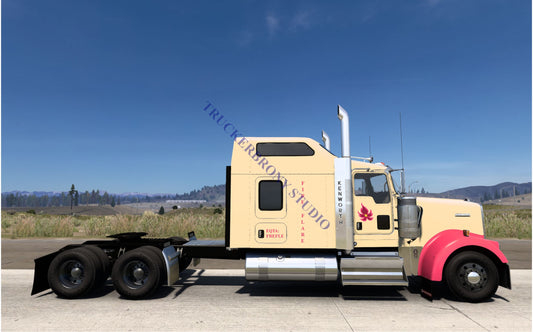 Fire Flare Kenworth W9000 (Digital Image)