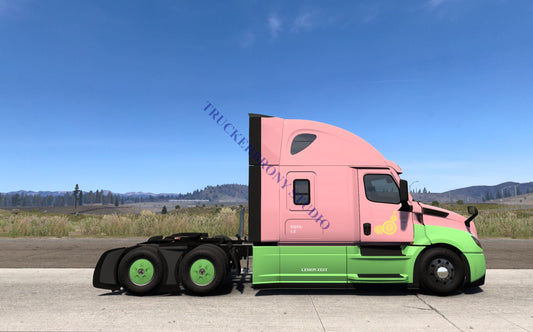Lemon Zest Freightliner Cascadia (Digital Image) Digital Image