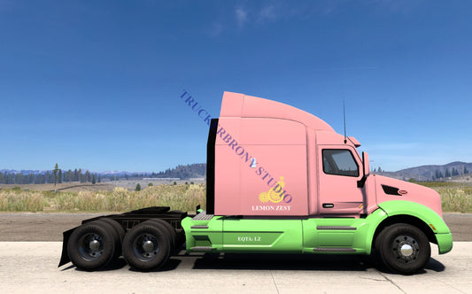 Lemon Zest Peterbilt 579 (Digital Image) Digital Image