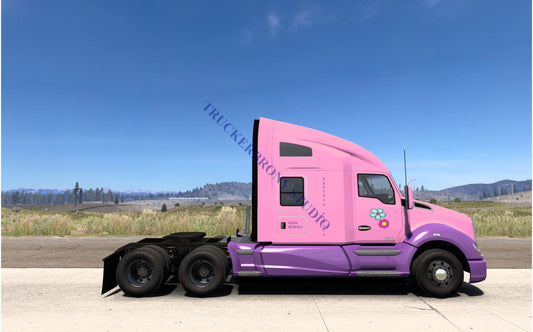 Petunia Petals Kenworth T680 (Digital Image)