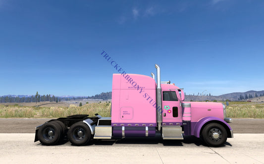 Petunia Petals Peterbilt 389 (Digital Image)