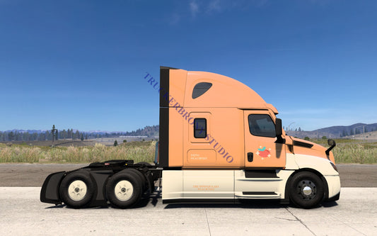 Pippsqueaks (Peach Fizz) Freightliner Cascadia (Digital Image) Digital Image