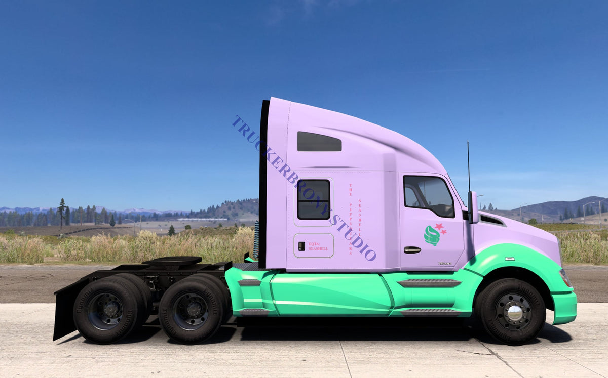 Pippsqueaks (Seashell) Kenworth T680 (Digital Image) Digital Image