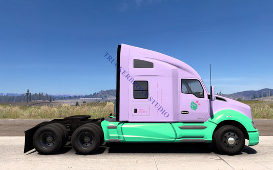 Pippsqueaks (Seashell) Kenworth T680 (Digital Image) Digital Image