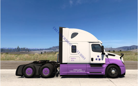 Twilight Velvet Sparkle Freightliner Cascadia (Digital Image)